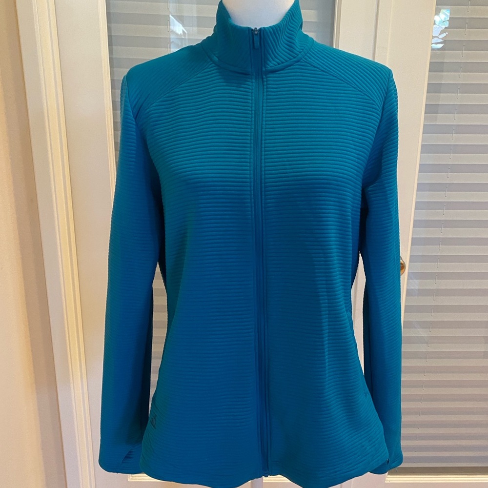 Adidas Women's Turquoise Jacket Size Large